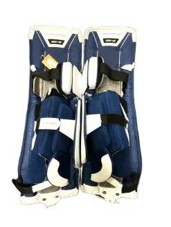 Used Vaughn V9 PRO Goalie Leg Pads Senior White 36"