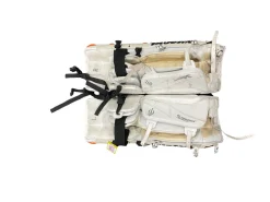 Used Veba VELOCITY Goalie Leg Pads Youth White 28"