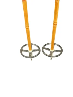 Used VINTAGE Mens XC Ski Poles Brown 130 cm / 52 in