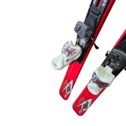 Used Volkl AC JR UNLIMITED 140CM SKIS Boys Skis Only Red 140 cm