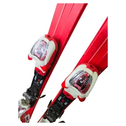 Used Volkl AC JR UNLIMITED 140CM SKIS Boys Skis Only Red 140 cm
