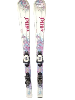 Used Volkl CHICA Girls DH Ski/Binding White 130 cm