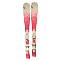 Used Volkl CHICA Girls DH Ski/Binding Pink 110 cm