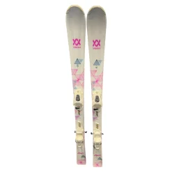Used Volkl CHICA Girls DH Ski/Binding White 130 cm