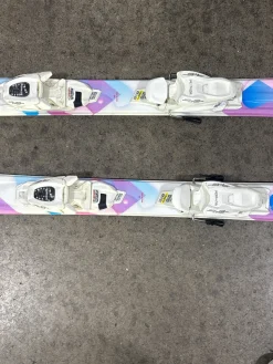 Used Volkl CHICA Girls DH Ski/Binding Pink 130 cm