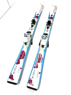 Used Volkl CHICA Girls DH Ski/Binding White 130 cm