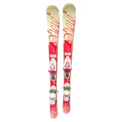 Used Volkl CHICA Girls DH Ski/Binding Red 110 cm