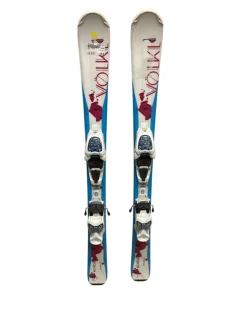 Used Volkl CHICA Girls DH Ski/Binding Carolina Blue 100 cm