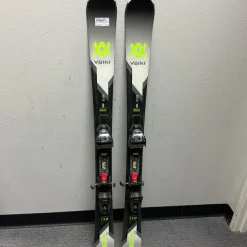 Used Volkl DEACON 8.0 Boys DH Ski/Binding Black And Optic Yellow 130 cm