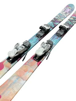Used Volkl 128 Girls DH Ski/Binding White 128 cm