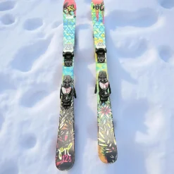 Used Volkl PRL Girls DH Ski/Binding Carolina Blue 128 cm