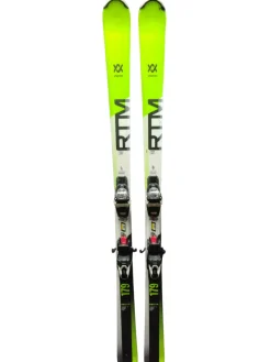Used Volkl RTM 8.0 Mens Skis Only Neon Green 179 cm