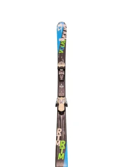 Used Volkl RTM W/ MARKER 7.5 BINDINGS Womens DH Ski/Binding Navy Blue 140 cm