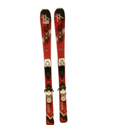 Used Volkl UNLIMITED Boys DH Ski/Binding Red 120 cm