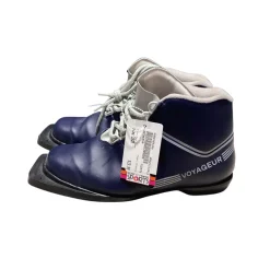 Used VOYAGEUR Boys 75MM XC Ski Boots Navy Blue W 07-07.5 / JR 05.5-06