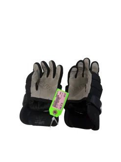 Used Warrior BURN NEXT Lacrosse Gloves Junior Black 10"