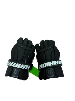 Used Warrior BURN NEXT Lacrosse Gloves Junior Black 10