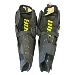 Used Warrior DX3 Junior Shin Guards Black 11"
