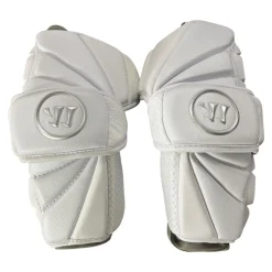 Used Warrior EVO PRO Lacrosse Arm Pads/Guards White MD