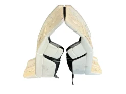 Used Warrior RIGUAL GT SR Goalie Leg Pads Senior White 37