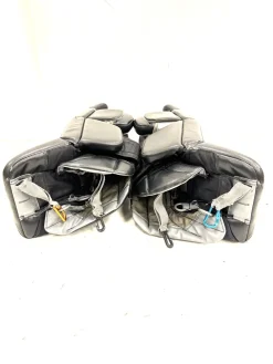Used Warrior RITUAL G4 Goalie Leg Pads Junior Black 28"