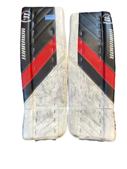 Used Warrior RITUAL G4 Goalie Leg Pads Inter White 32"