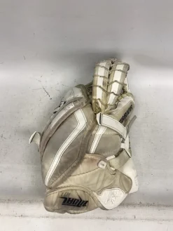 Used Warrior RITUAL Inter Goalie Catcher White