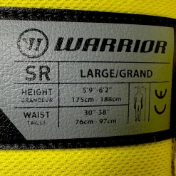 Used Warrior RX2 Goalie Pant Black Senior LG