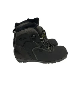 Used Whitewoods Boys NNN XC Ski Boots Black W 06 / JR 04-04.5