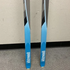 Used Whitewoods TRACKER Mens XC Ski/Binding Royal Blue And Chrome 205 cm