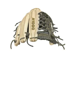 Used Wilson A10LF22T125 LH Throw Fastpitch Gloves White 12 1/2"