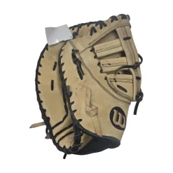 Used Wilson A2000 PRO STOCK 12 INCH FIRST BASE MITT BB/SB First Base LH Throw Tan 12"