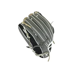 Used Wilson A10RF24IF12 RH Throw Fastpitch Gloves Grey 12"