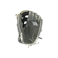 Used Wilson A10RF24IF12 RH Throw Fastpitch Gloves Grey 12