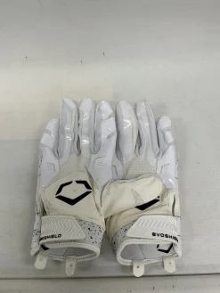 Used Wilson EVOSHILED REC GLOVES FB Gloves White XL