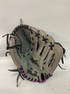 Used Wilson FLASH BB/SB Glove RH Throw Grey 12