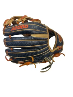 Used Wilson JA27 GM PRO STOCK BB/SB Glove RH Throw Navy Blue 11 1/2"