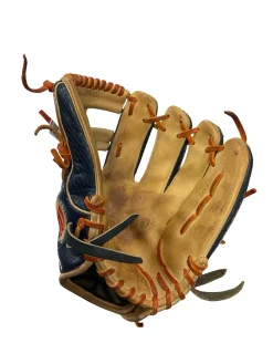 Used Wilson JA27 GM PRO STOCK BB/SB Glove RH Throw Navy Blue 11 1/2