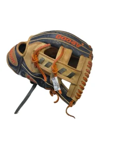 Used Wilson JA27 GM PRO STOCK BB/SB Glove RH Throw Navy Blue 11 1/2
