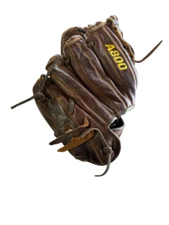 Used Wilson OPTIMA RH Throw Fastpitch Gloves Brown 11 1/2"
