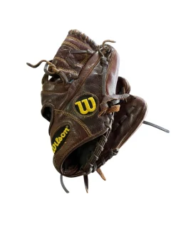 Used Wilson OPTIMA RH Throw Fastpitch Gloves Brown 11 1/2