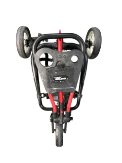 Used Wilson TRIO Golf Cart Black And Red 3 Wheel