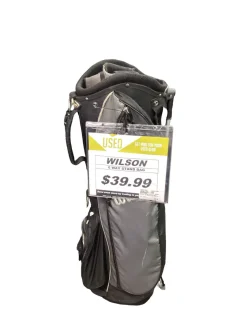 Used Wilson 6 WAY STAND BAG Mens Stand Bag Black