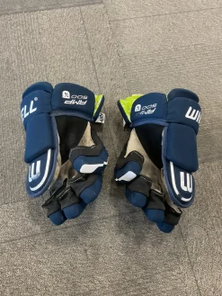 Used WinnWell AMP 500 Senior Gloves Navy Blue 14