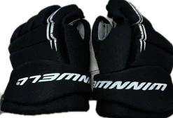 Used WinnWell Junior Gloves Black 9"