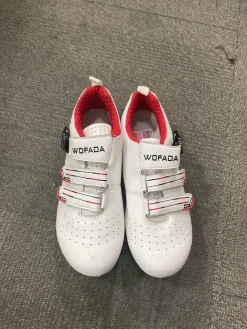Used WOFADA Bike Shoes Adult White Senior 8