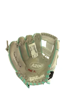 Used Worth A200 LH Throw Fastpitch Gloves White 10