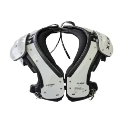 Used Xenith ADULT ELEMENT HYBRID SHOULDER PADS FB Shoulder Pads White XL