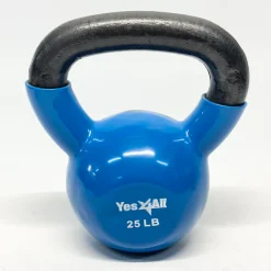Used Yes NEOPRENE COATED Kettle Dumbbell (Each) Royal Blue 25 lb