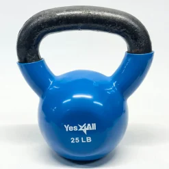 Used Yes NEOPRENE COATED Kettle Dumbbell (Each) Royal Blue 25 lb